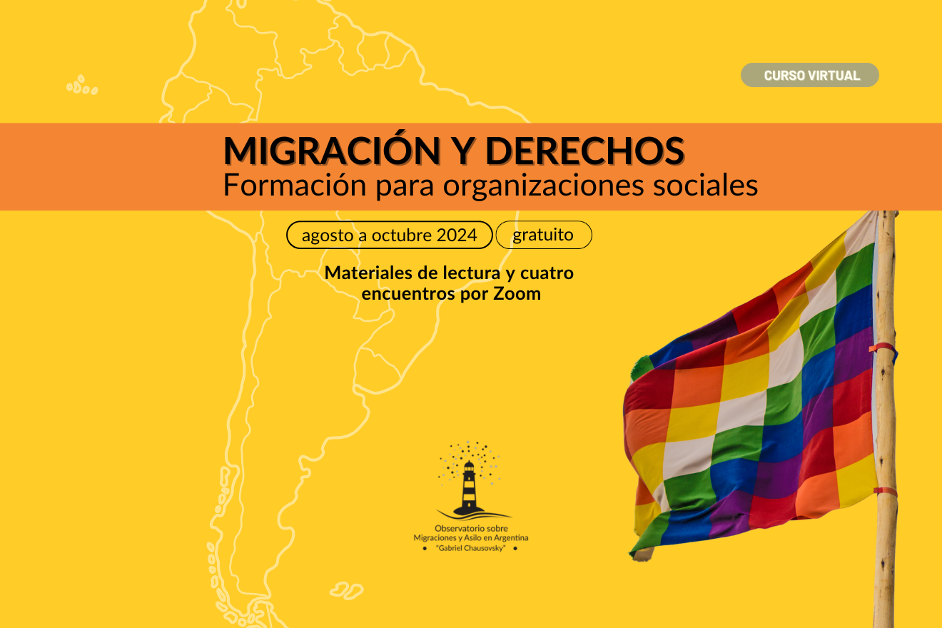 Migración y derechos. Formación para organizaciones sociales